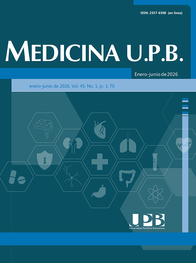 Cover of the last issue of the journal Medicina UPB